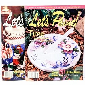 Bundle Let’s Paint Magazine – 2 Issues Decorative Painting Projects Patterns